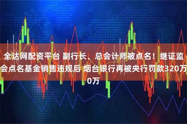 全达网配资平台 副行长、总会计师被点名！继证监会点名基金销售违规后 烟台银行再被央行罚款320万